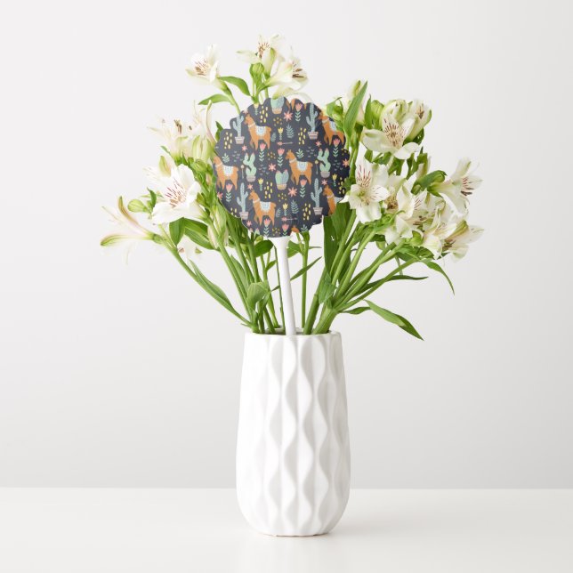 Cute Alpacas Pattern Balloon (Vase)