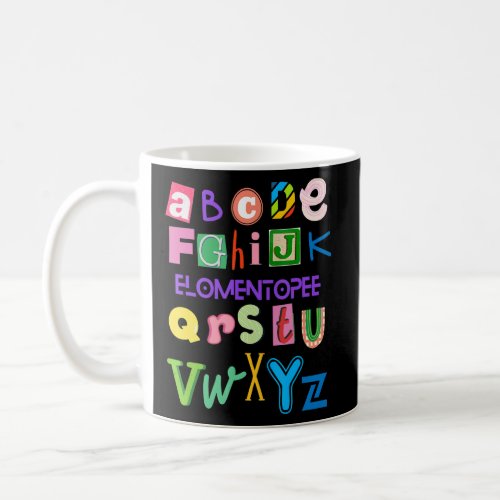 Cute  Alphabet For Parents Grandparents And Kids  Coffee Mug