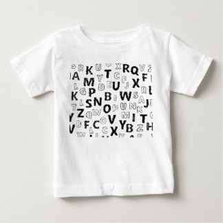 Cute Alphabet Kids T-Shirt | Black & White Letter 