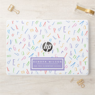Cute Alphabet Pattern - Kids or Teacher HP Laptop Skin