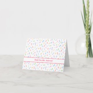 Cute  Alphabet - Teacher Appreciation Thank You