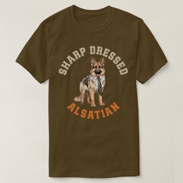Cute Alsatian T-Shirt (Design Front)