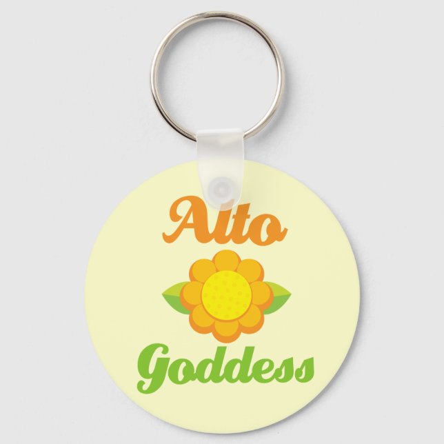 Cute Alto Goddess Keychain (Front)