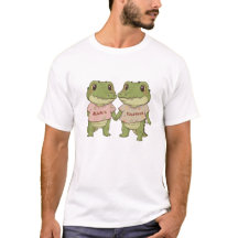 Cute Always Together Crocodile Couple Matching T-S