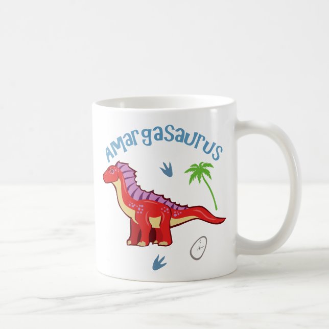 Cute Amargasaurus Coffee Mug (Right)