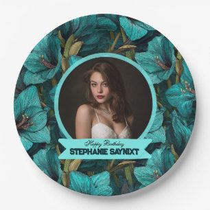 Cute Amaryllis Surprise Birthday Gift For Her Paper Plates
