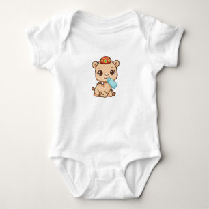 Cute Amazigh Baby Camel Drinking Milk - Moroccan B Bodysuit