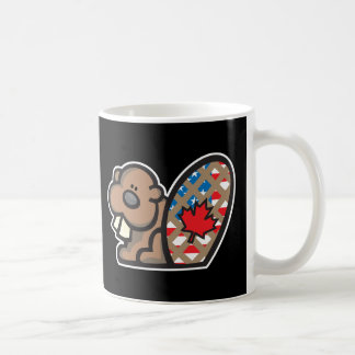 cute american canadian beaver coffee mug