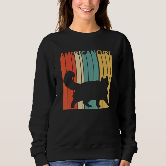 Cute American Curl Cat Sweatshirt (Front)