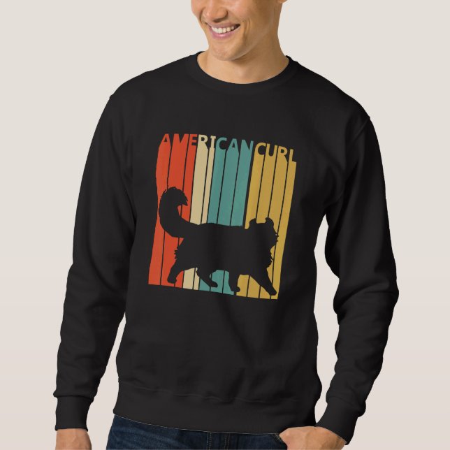Cute American Curl Cat Sweatshirt (Front)