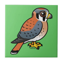 Cute American Kestrel Small Ceremic Tile (4.25