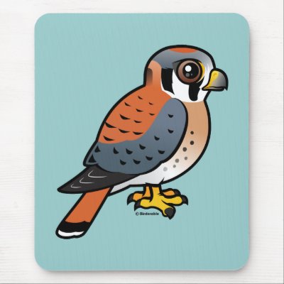 Cute American Kestrel Mouse Pad