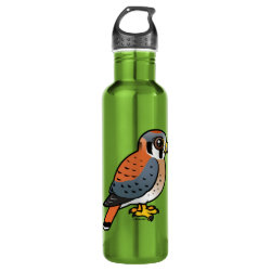Cute American Kestrel Water Bottle (24 oz)