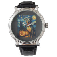 Cute American Staffordshire Terrier Dog Halloween