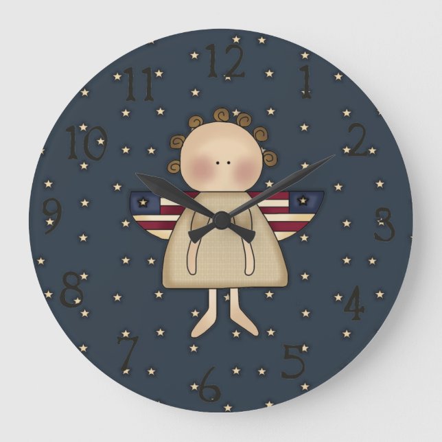 Cute Americana Wall Clock (Front)