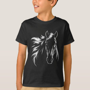 Cute & Elegant Horse Silhouette Art For Horse T-Shirt