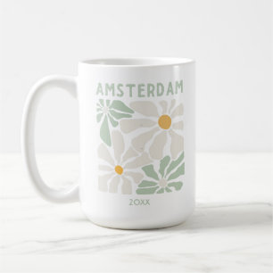 Cute Amsterdam Floral Coffee Mug