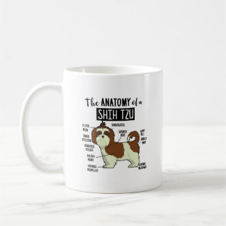 Cute Anatomy Of Shih Tzu Funny Dogs Lover Coffee Mug