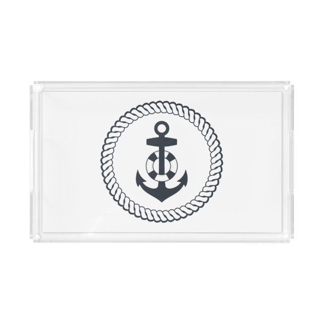 Cute Anchor Acrylic Tray (Front)