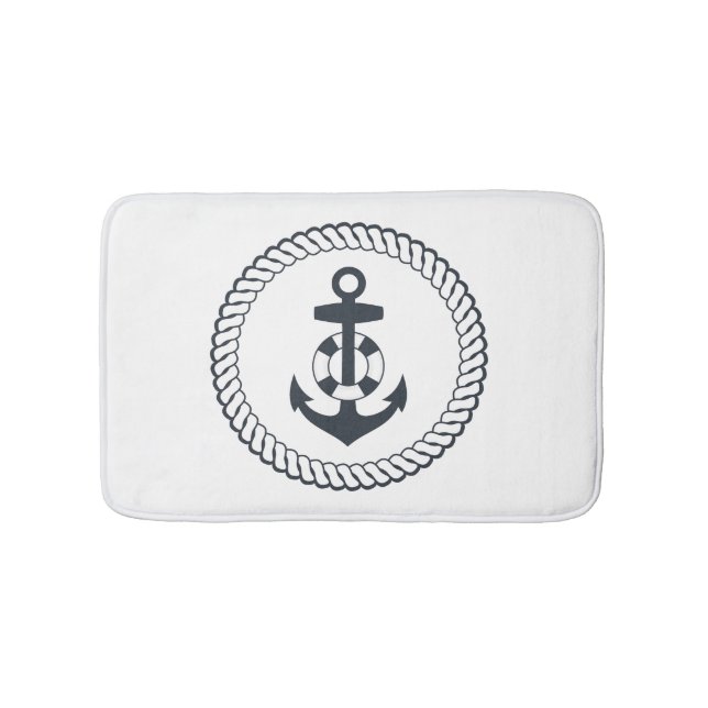 Cute Anchor Bath Mat (Front)