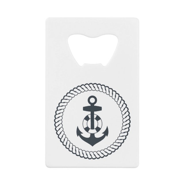 Cute Anchor Credit Card Bottle Opener (Front)