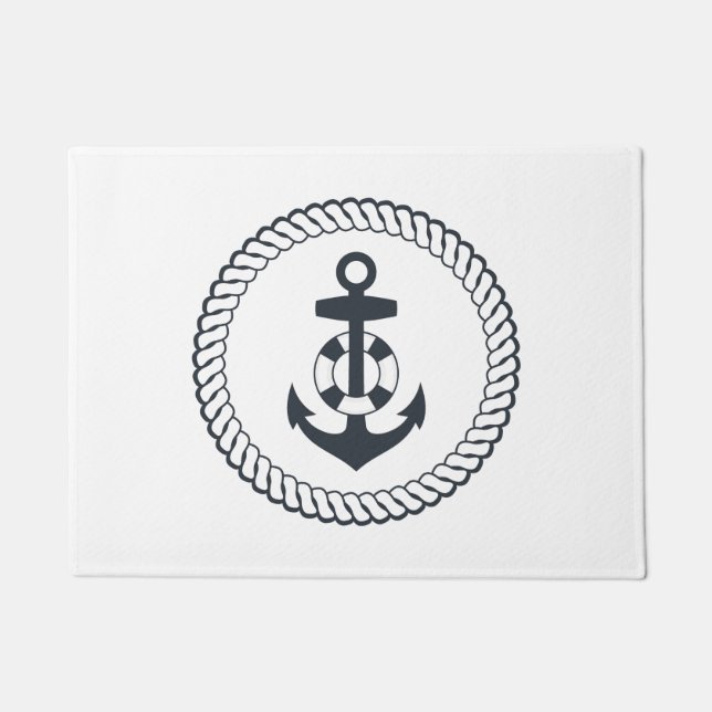 Cute Anchor Doormat (Front)