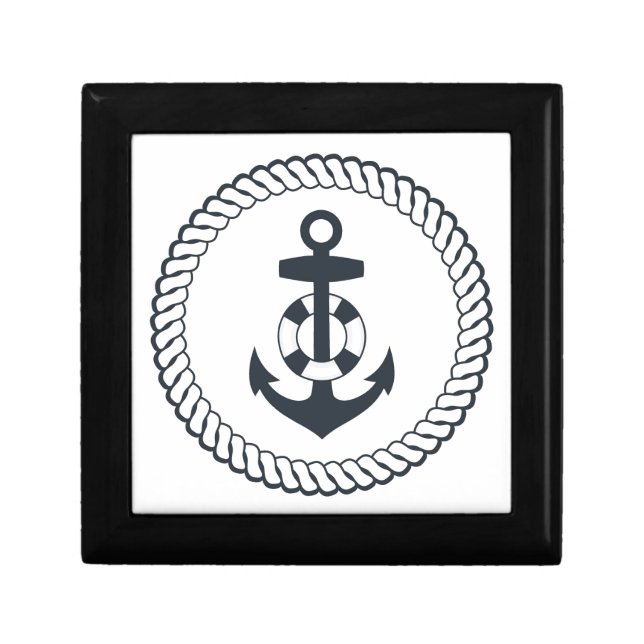 Cute Anchor Keepsake Box (Front)