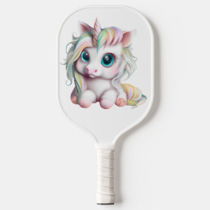 Cute and Adorable Baby Unicorn Pickleball Paddle