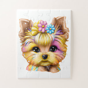 Cute and Adorable Baby Yorkie Jigsaw Puzzle