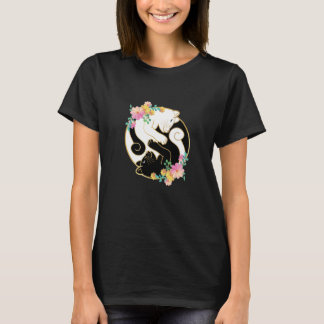 Cute and Adorable Chinese Yin and Yang Cats Cat T-Shirt