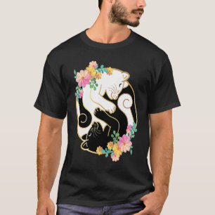 Cute and Adorable Chinese Yin and Yang Cats  Cat T-Shirt