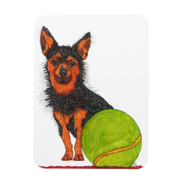 Cute and Adorable Chorkie Dog Magnet 3"x4" (Vertical)