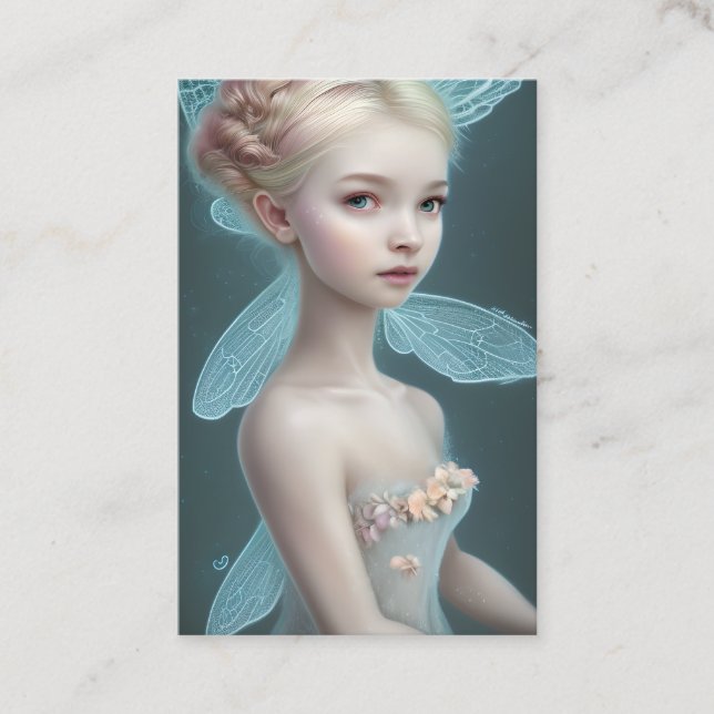 Cute and Adorable Fairy Graphic Business Card (Front)