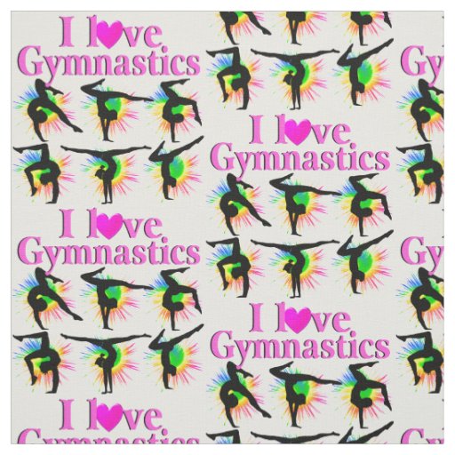 CUTE AND ADORABLE GYMNAST FABRIC