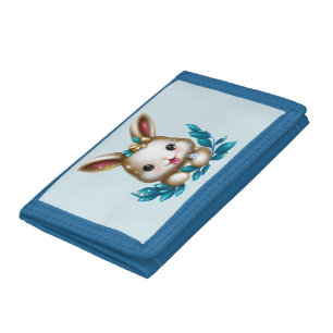 Cute and Adorable Kawaii Baby Bunny Trifold Wallet