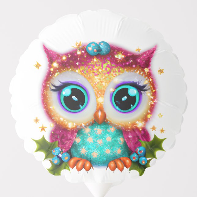 Cute and Adorable Kawaii Baby Owl  Balloon (Front)