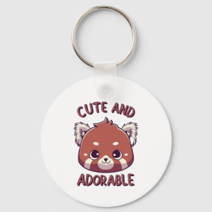 Cute and Adorable Red Panda Keychain