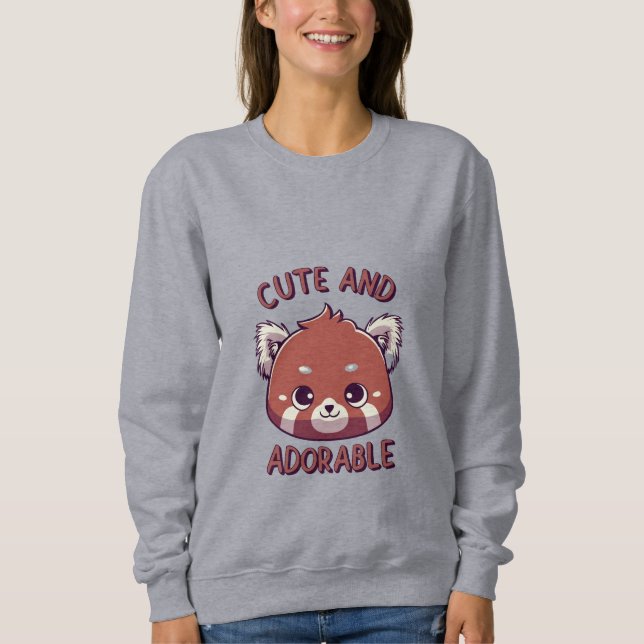 Cute and Adorable Red Panda Sweatshirt (Front)