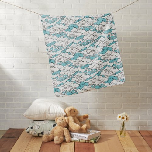 Cute and Adorable Rocking Horse Baby Blanket