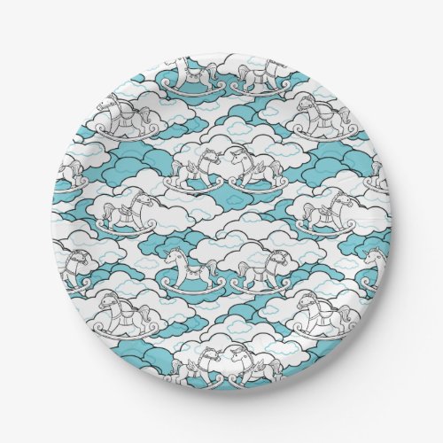Cute and Adorable Rocking Horse Paper Plates