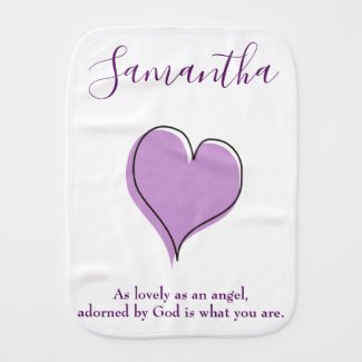 Cute and adorned by God Baby Burp Cloth