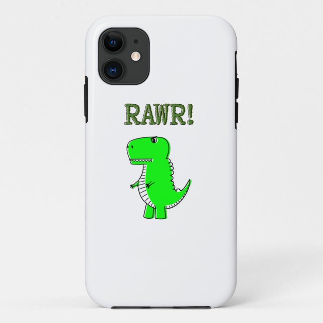 Cute and Angry T-Rex RAWR Case-Mate iPhone Case (Back)