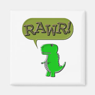 Cute And Angry Toy Dinosaur Magnet