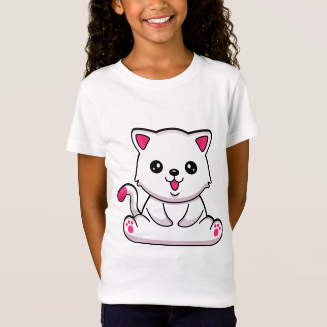 cute and beautiful cat T-Shirt (Front)