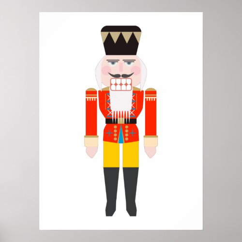 Cute and beautiful Christmas nutcracker character  Poster