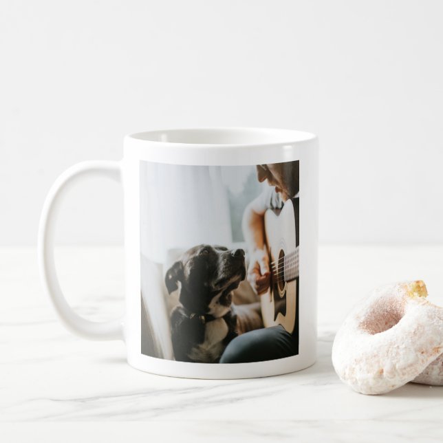 Cute and Charming Dog Lover's Photo Mug (With Donut)