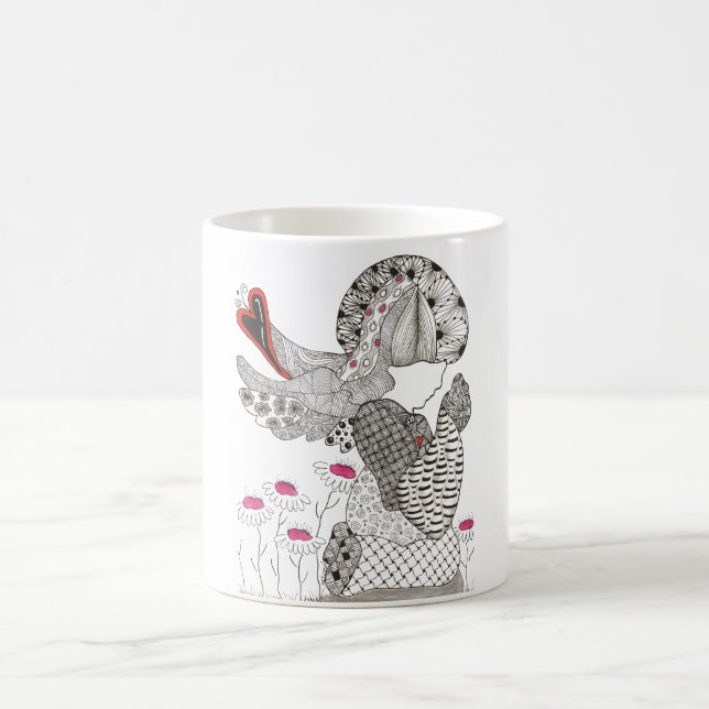 Cute and Colorful Angel Mug (Center)