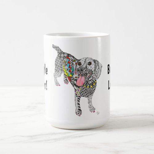 Cute and Colorful Beagle Dog Mug