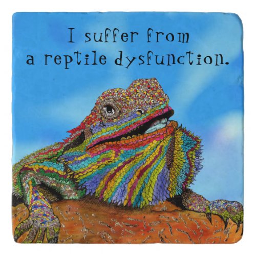 Cute and Colorful Bearded Dragon Trivet _ 6x6