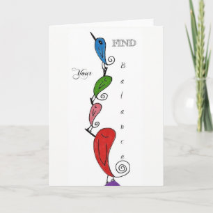 Cute and Colorful Bird Greeting Card